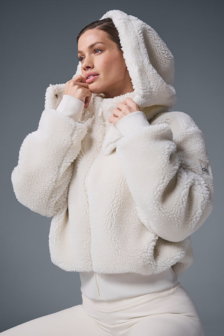 Foxy Sherpa jacket – white