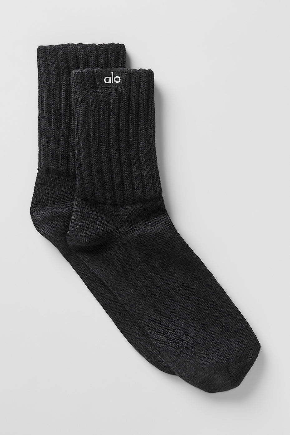 Crumpled mid-calf unisex socks