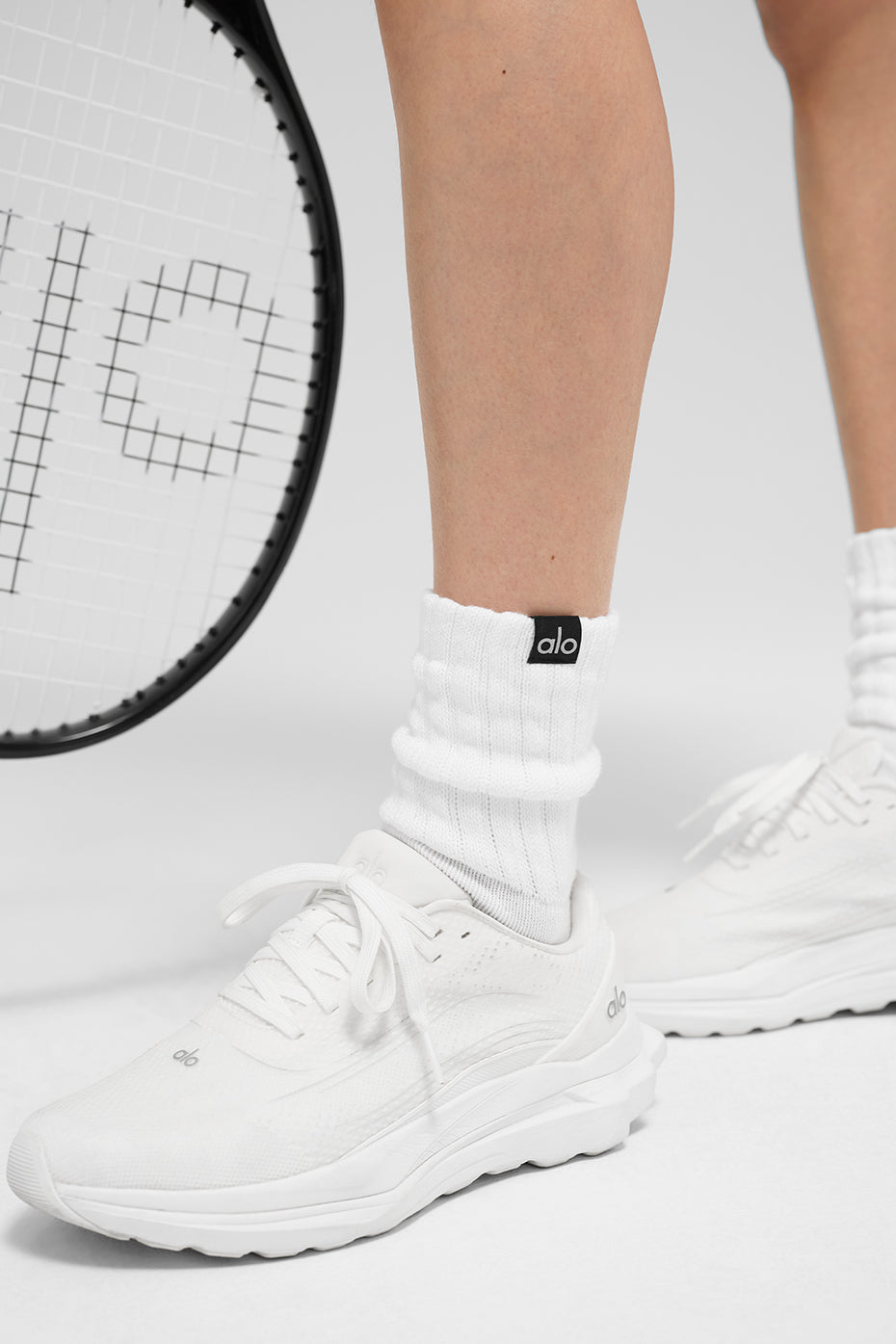 Crumpled mid-calf unisex socks