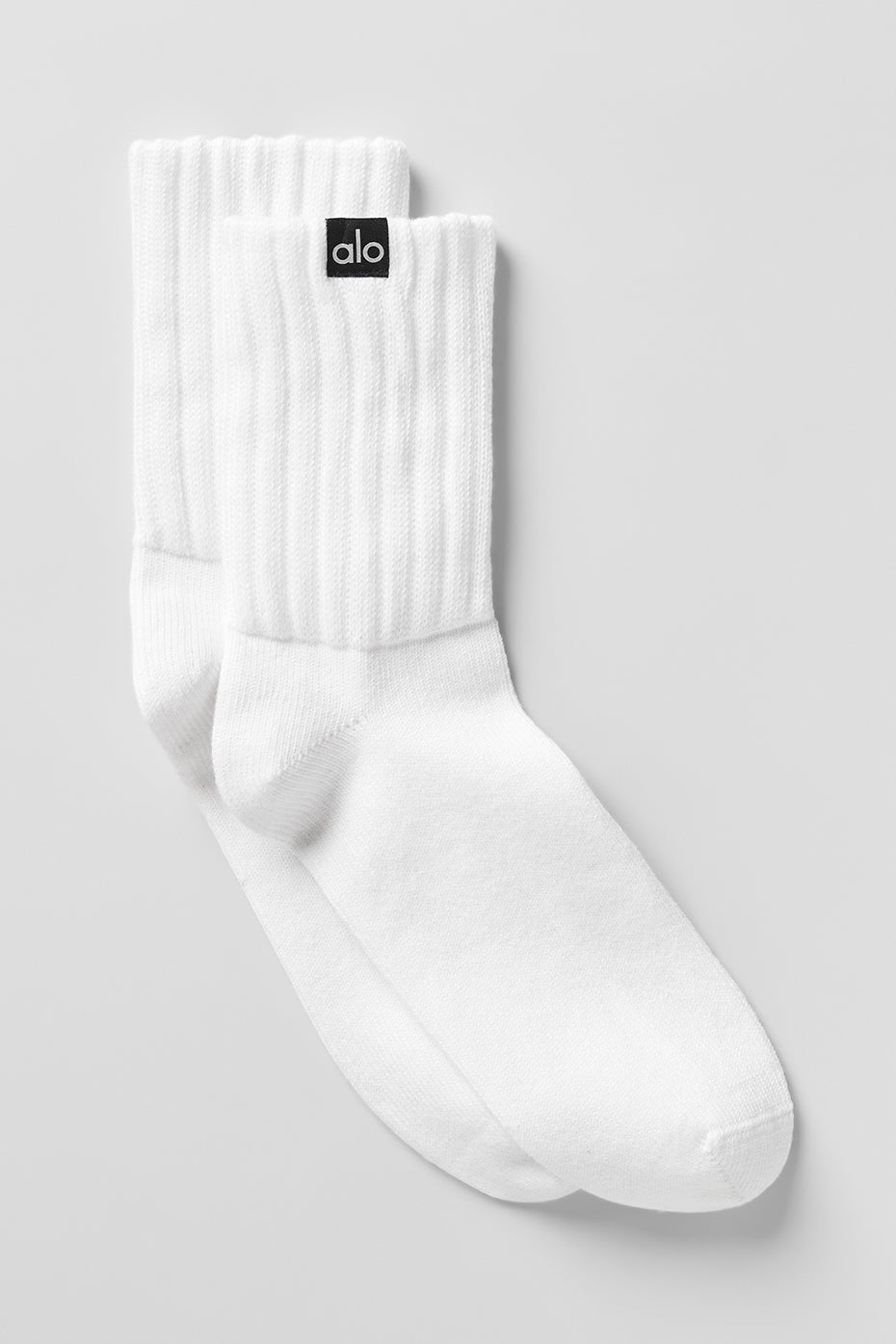 Crumpled mid-calf unisex socks