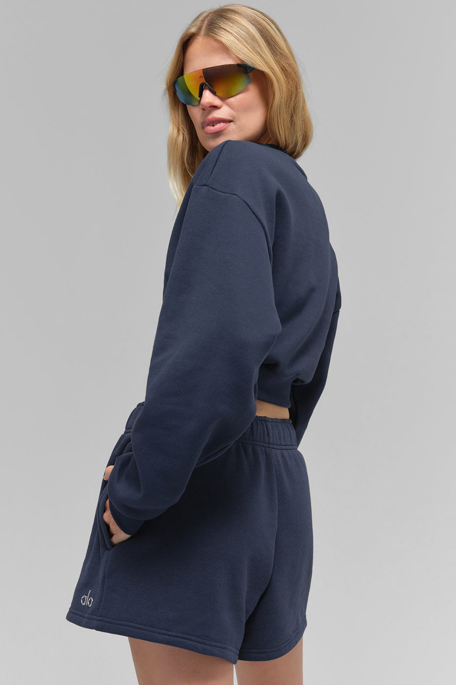 Accolade cropped crewneck sweatshirt
