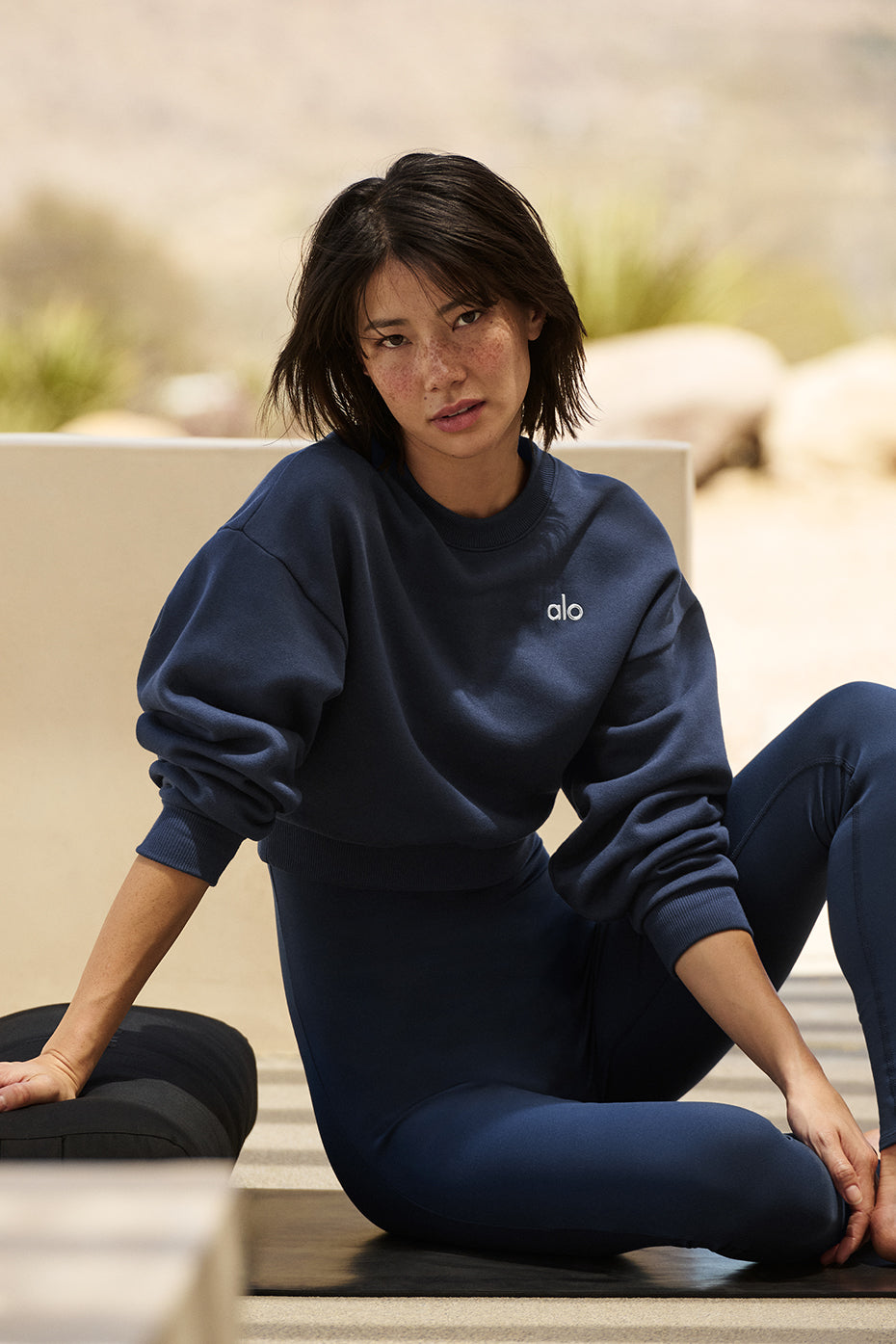 Accolade cropped crewneck sweatshirt