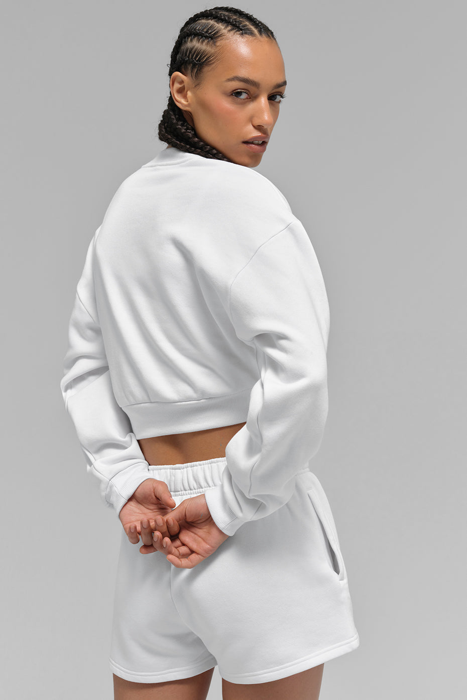 Accolade cropped crewneck sweatshirt