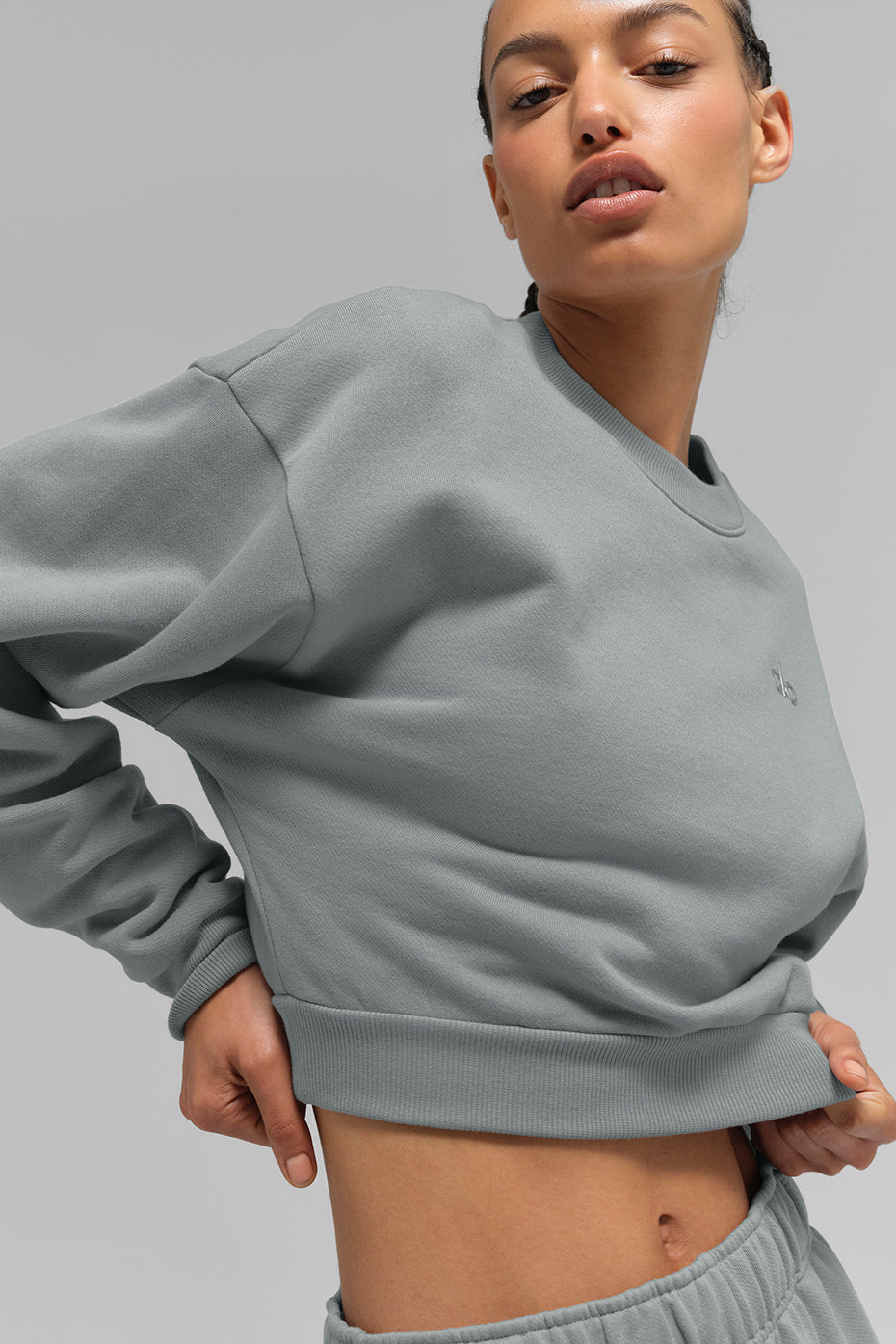 Accolade cropped crewneck sweatshirt