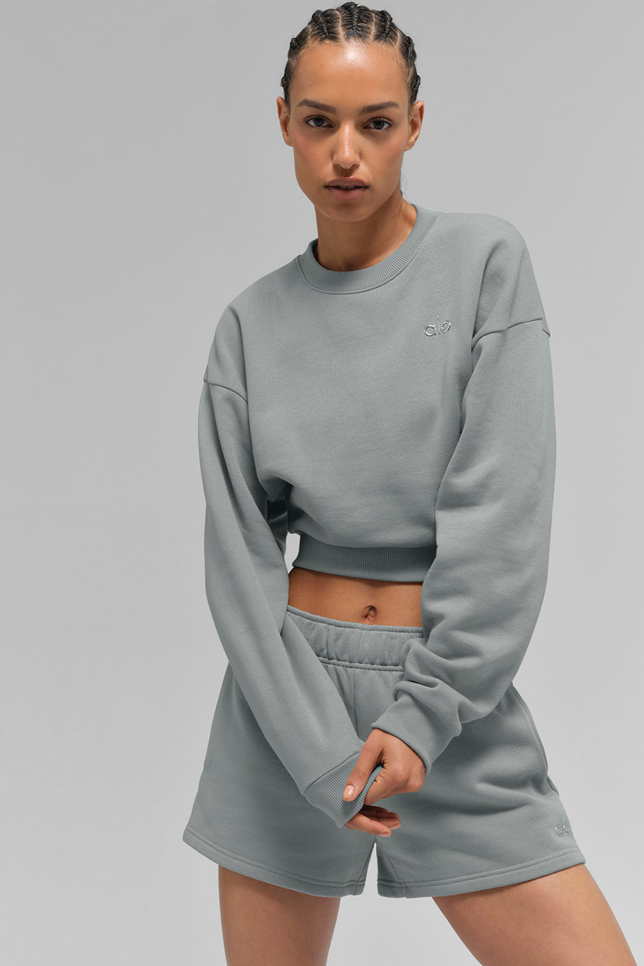 Accolade cropped crewneck sweatshirt
