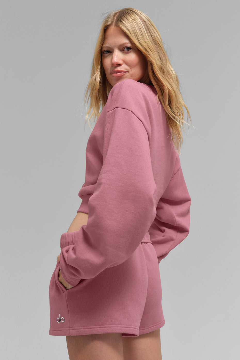 Accolade cropped crewneck sweatshirt