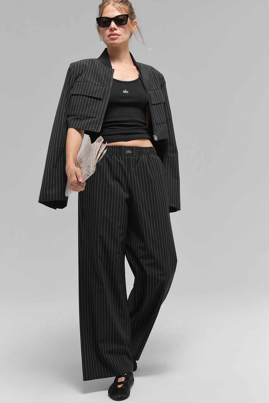 Daylight striped boxer trousers