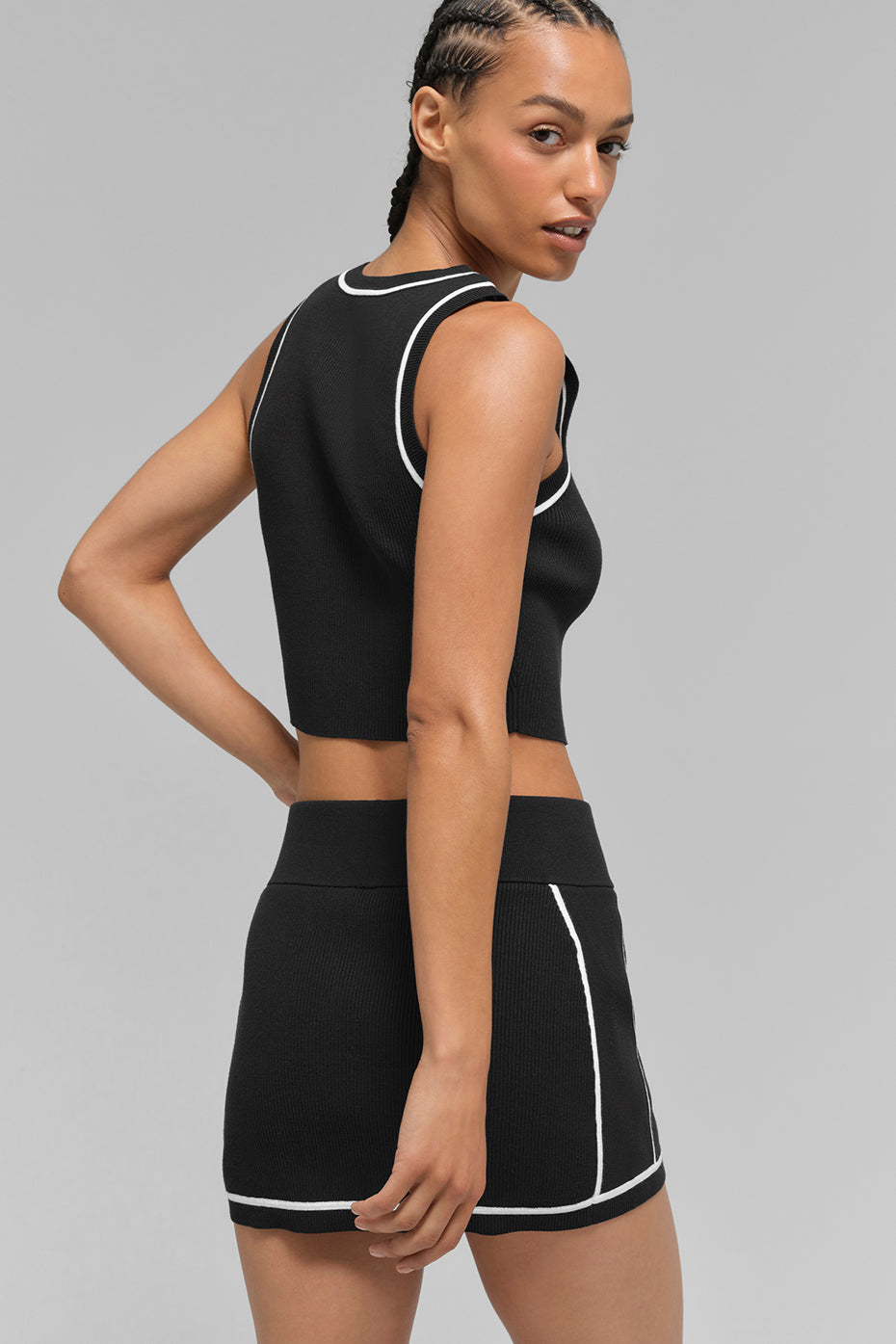 Highline ribbed knit mini skirt (NEW) (OUT OF STOCK)