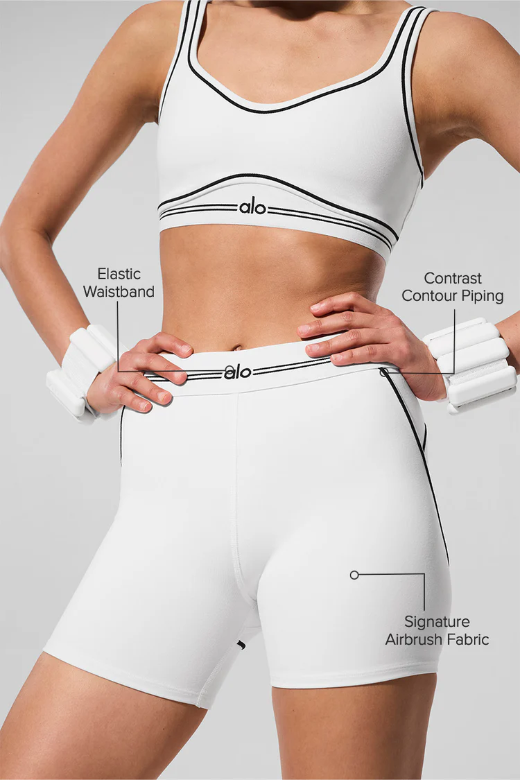 Airbrush Heart Throb high-waisted 4’’ shorts