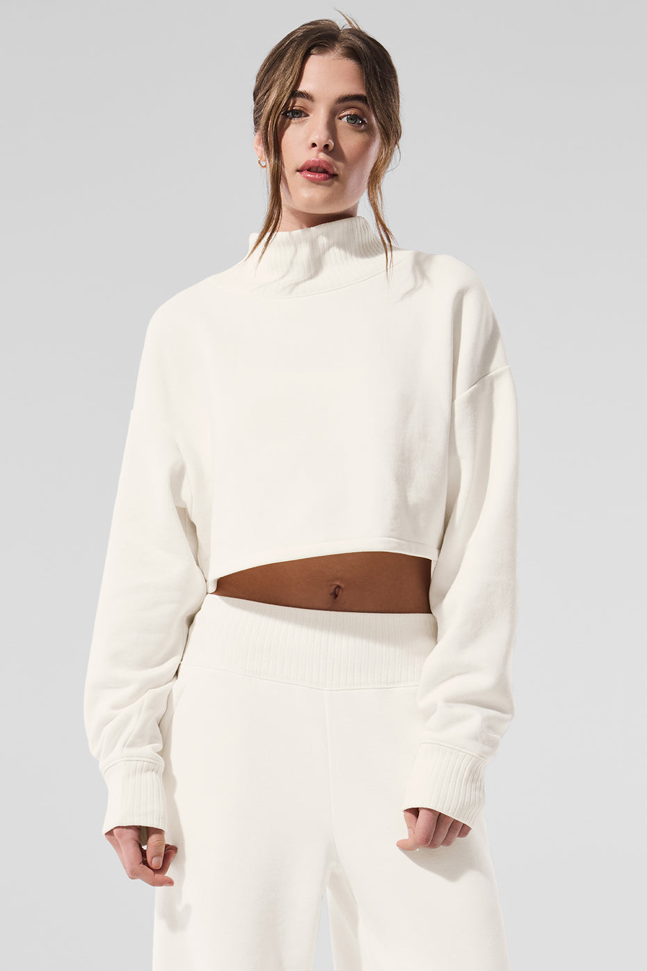 Serenity cropped cover-up sweater