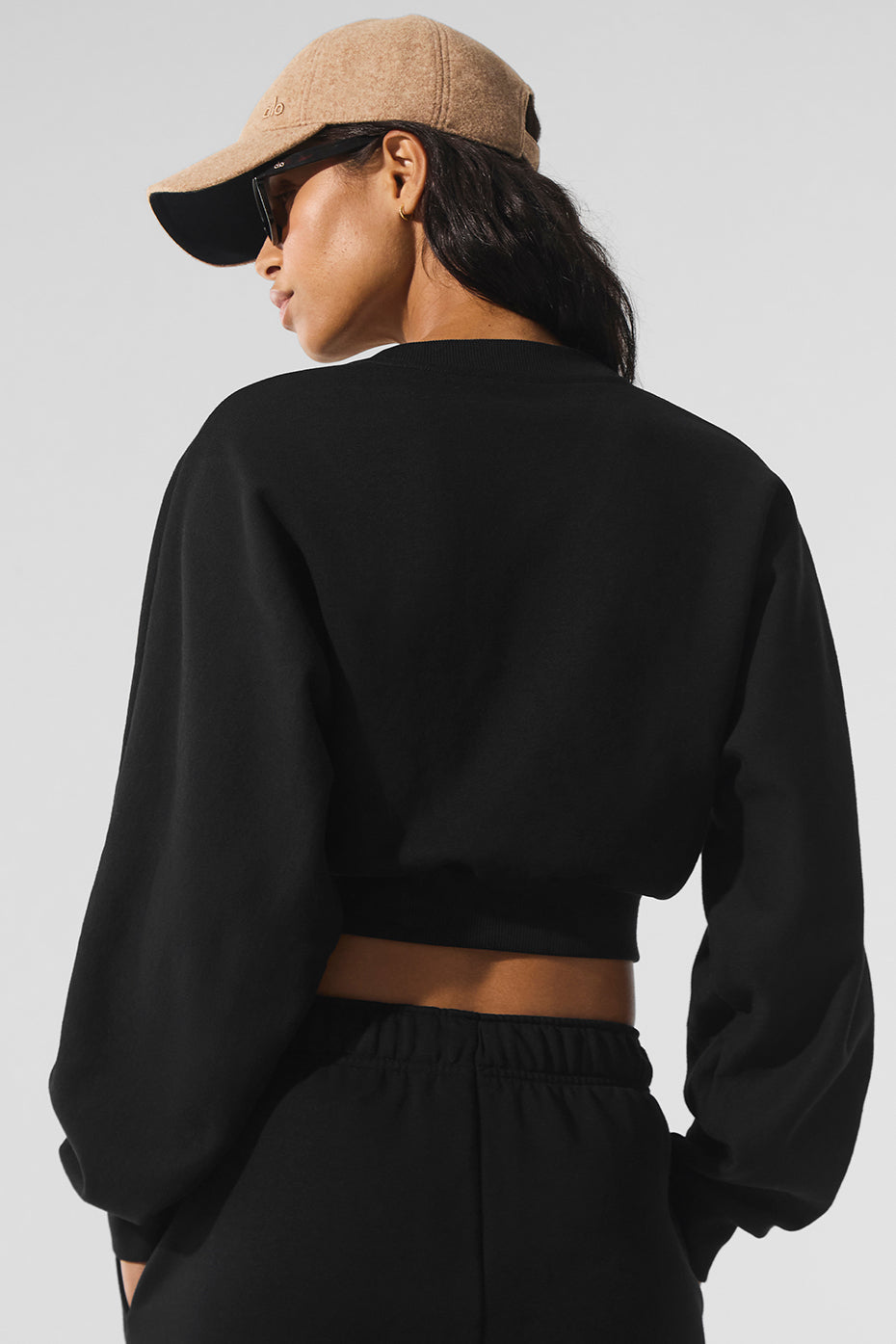 Accolade cropped crewneck sweatshirt