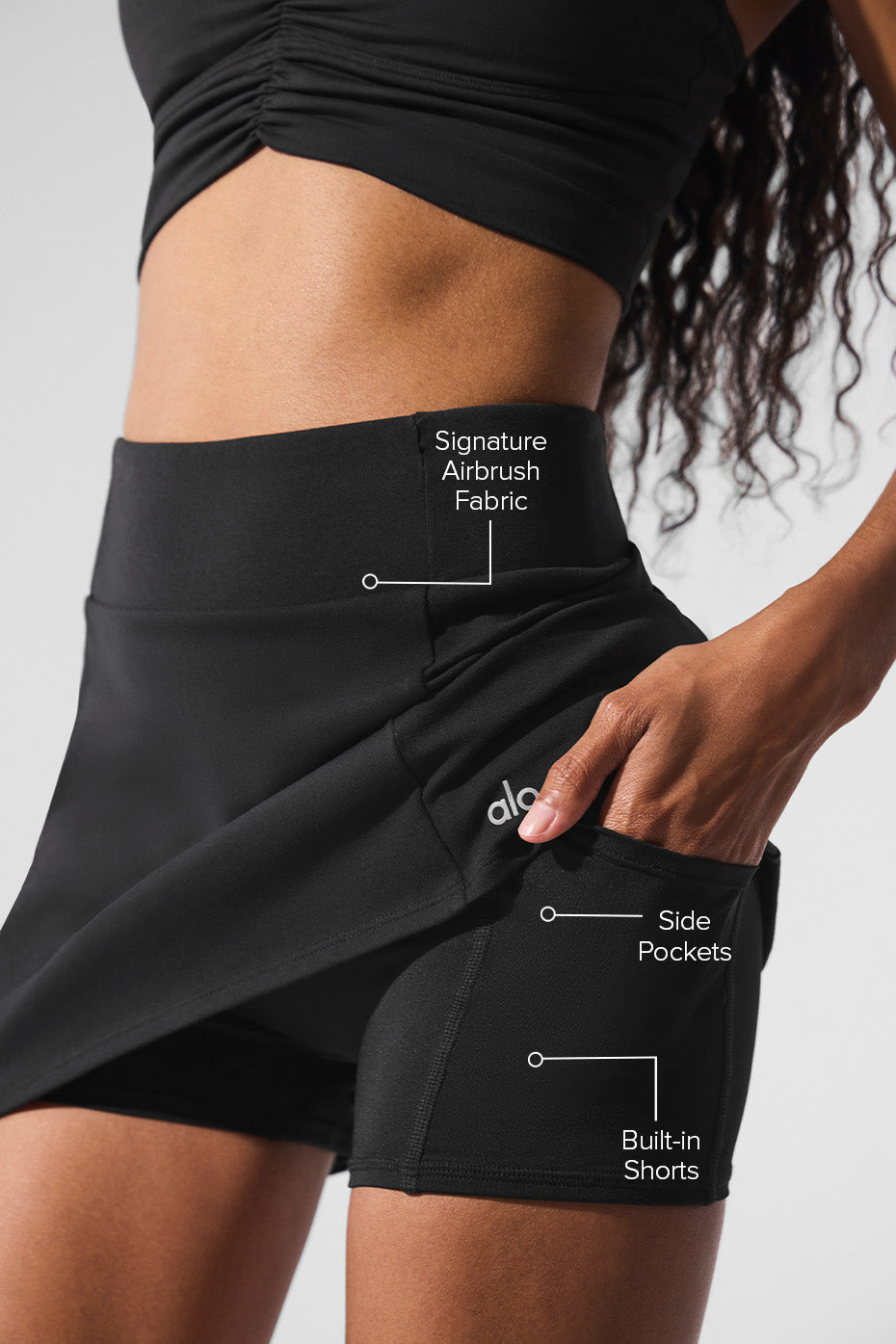 Airbrush Good Form high-waisted tennis skirt (NEW)