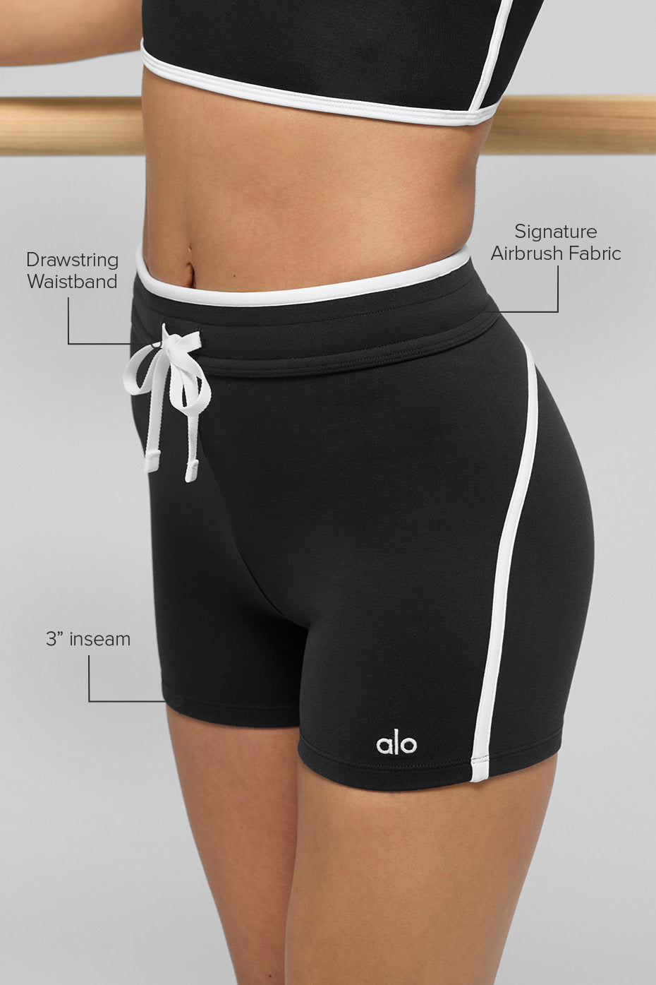 Airbrush Race Pace high-waisted 4’’ shorts