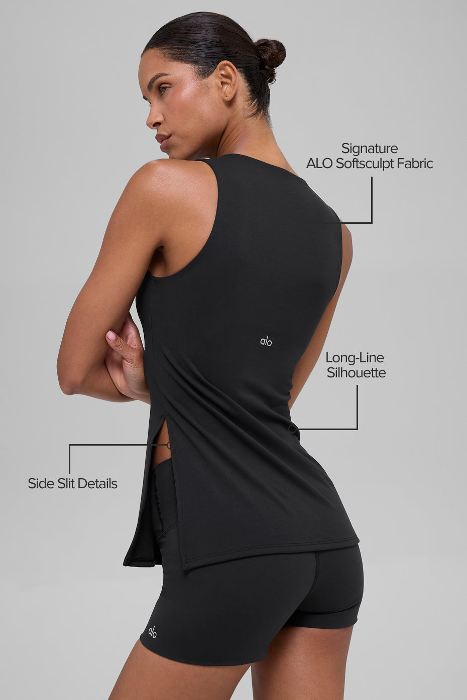 ALO SoftSculpt Precision long tank top